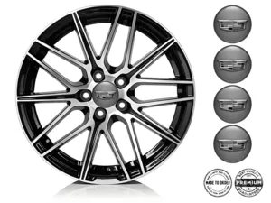 Cadillac Wheel Emblem Edition Premium Domed Stickers